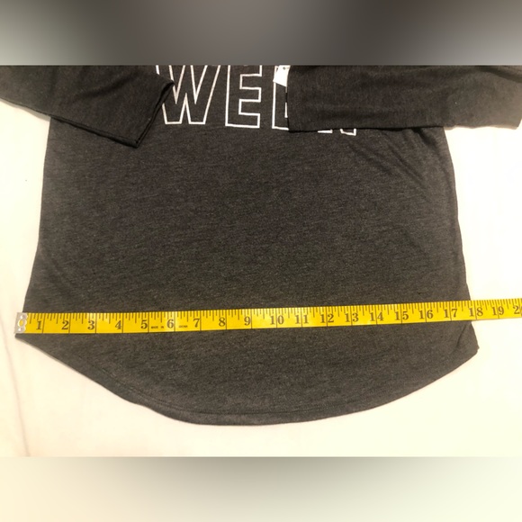 LOL Vintage Happy Holla Ween gray & orange/silver flip sequin long sleeve t, XL - Picture 8 of 14